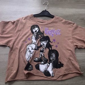 Brown bratz crop top